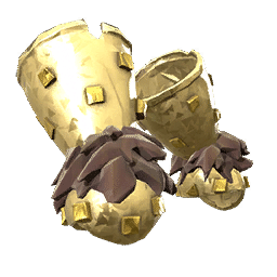 Gold Barbarian War Gloves